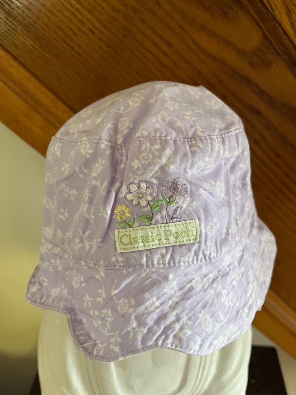 Lavender Floral Classic Pooh Sun Hat for Kids - Picture 6 of 13